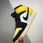 Nike Air Jordan 1 Mid Yellow Toe Black