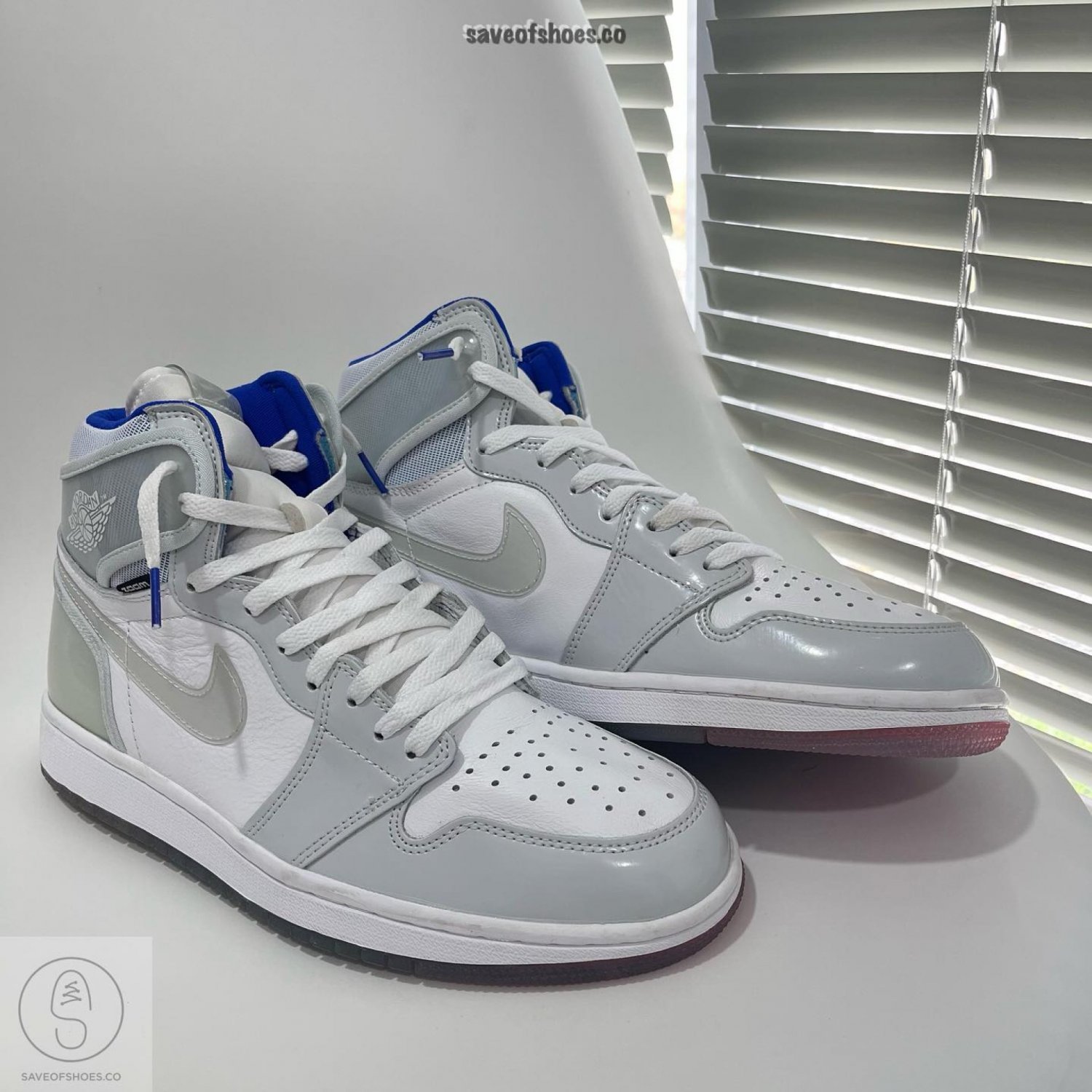 Nike Air Jordan 1 Retro High &acirc;��Zoom White Racer Blue&acirc;��