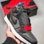 Nike Air Jordan 1 Retro High Black Satin Gym Red