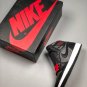 Nike Air Jordan 1 Retro High Black Satin Gym Red