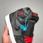 Nike Air Jordan 1 Retro High Black Satin Gym Red