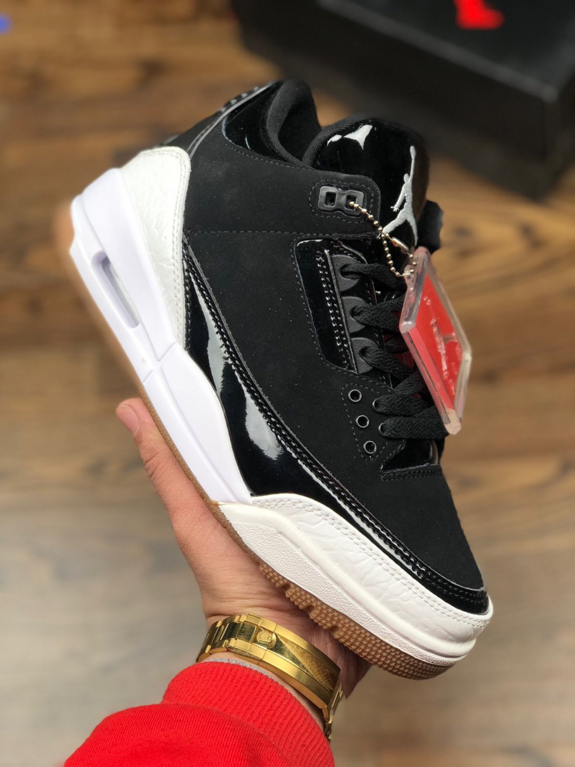 Nike Air Jordan 3 Retro Black White Gum GS