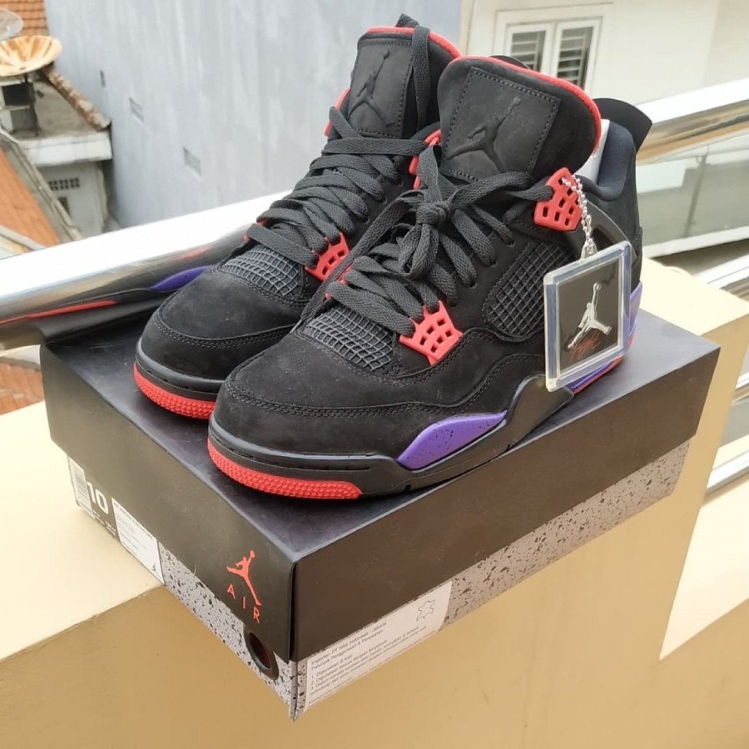 Nike Air Jordan 4 Retro NRG Raptors Sneaker Basket Shoes