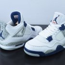 Nike Air Jordan 4 Retro White Navy Midnight