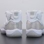 Nike Air Jordan 11 Retro White Metallic Silver Sneakers AR0715-100