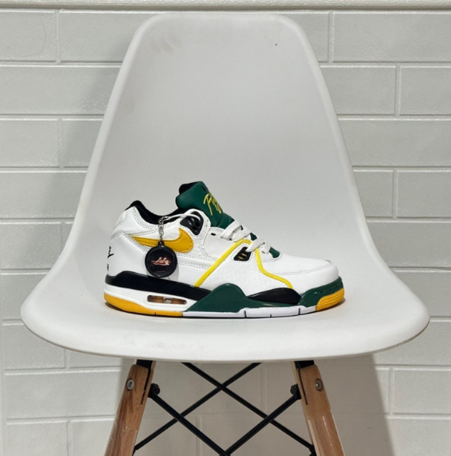 Nike Air Jordan 89 Flight White Green