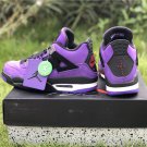 Nike Air Jordan Travis Scott X Air Jordan 4 In Purple Sneakersking