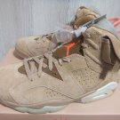 Nike Air Jordan6 Retro Travis Scott British Khaki Bright Crimson