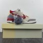 Off White X Air Jordan 3 Brown Grey Red