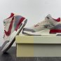Off White X Air Jordan 3 Brown Grey Red