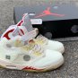 OW X Air Jordan 5 Sail