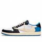Travis Scott x Air Jordan 1 Retro Low 'Sail Black Military Blue
