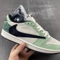 Travis Scottx Fragment X Air Jordan 1 Low OG Green White Black DM7866-813