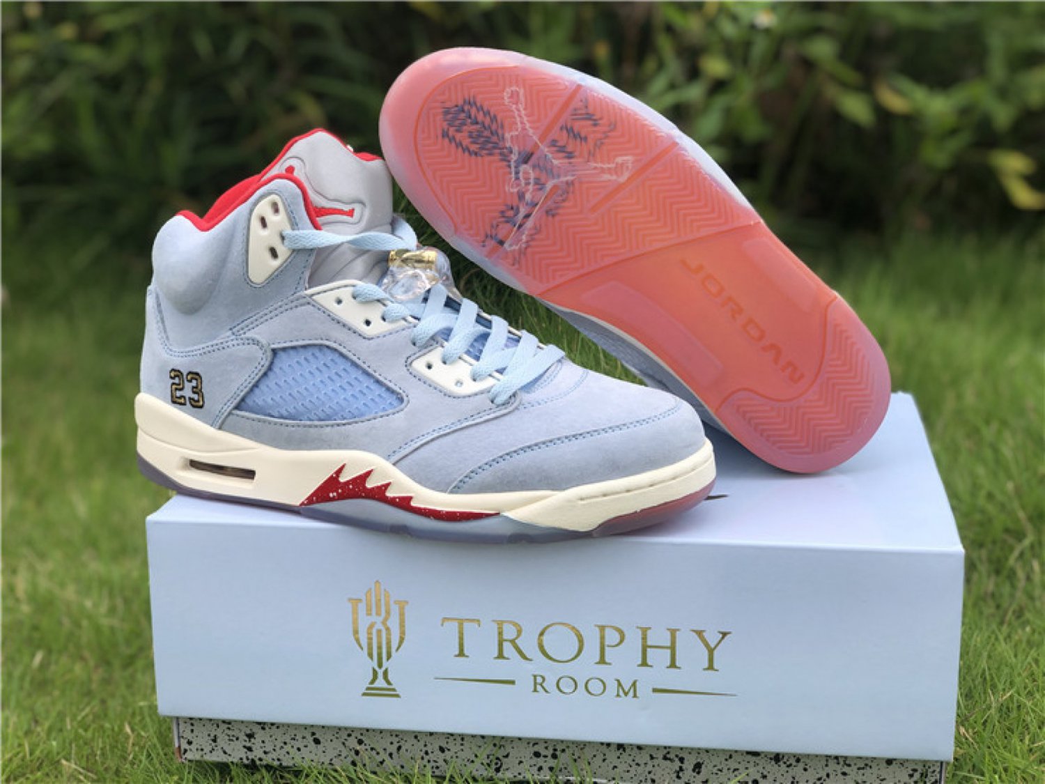 Trophy Room X Air Jordan 5 JSP Ice Blue
