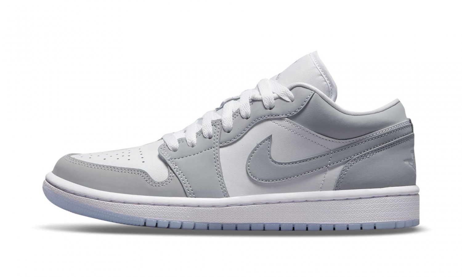 WMNS AIR JORDAN 1 LOW White  Wolf Grey