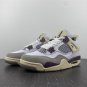 A Ma Maniere X Air Jordan 4 White Medium Grey Violet Ore