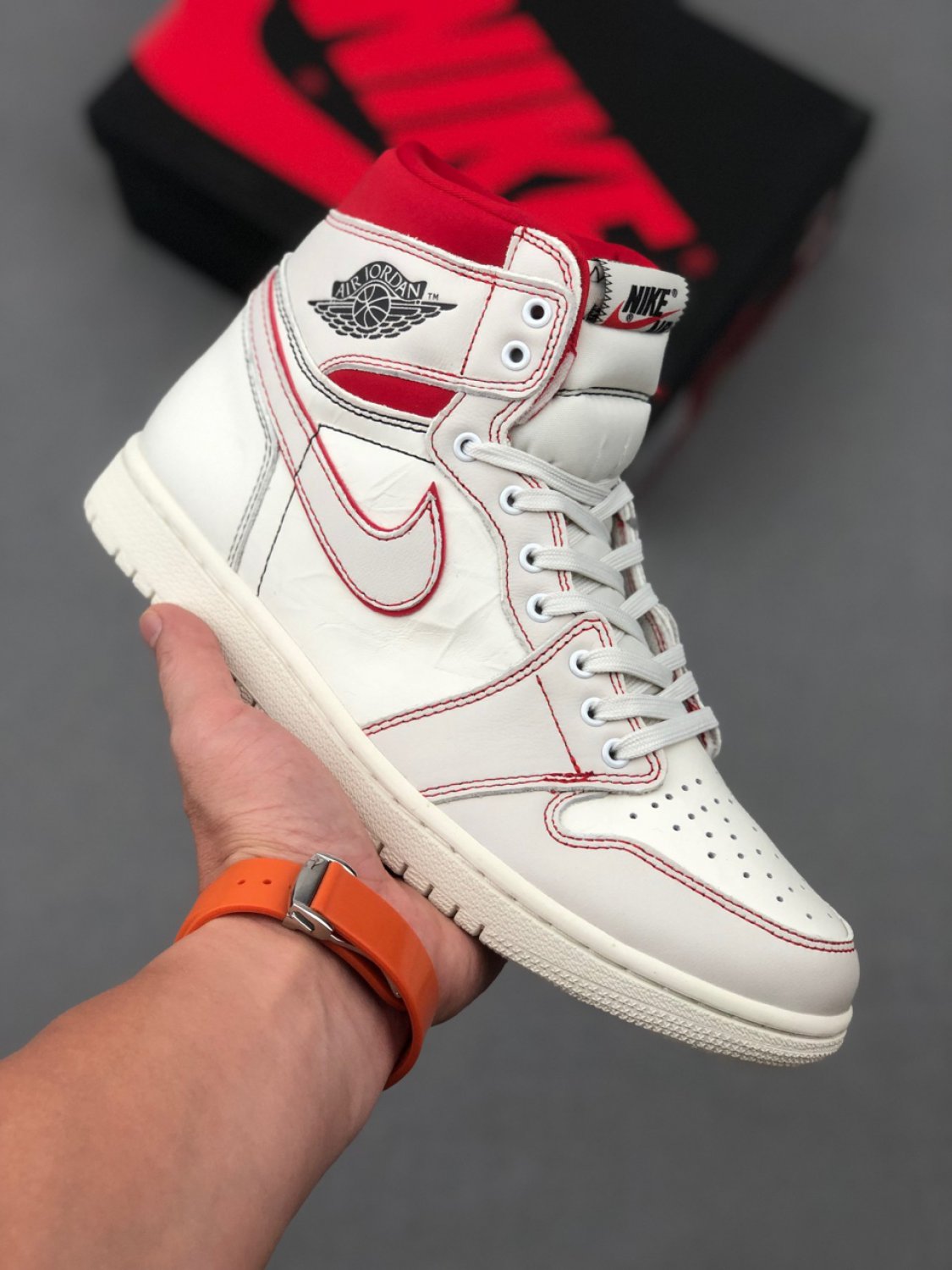 Air Jordan 1 Retro High Phantom Gym Red
