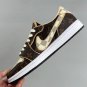 Air Jordan 1 Retro Low Monogram Brown  White Sneakers DM7866-616