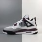 Air Jordan 4 &acirc;��PSG&acirc;�� WhiteNeutral Grey-Black-Bordeaux
