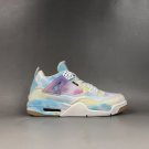 Air Jordan 4 White Multi-Color Denim