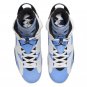 Air Jordan Retro 6 UNC' University blue white Men CT8529 410