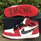 Dior X Nike Air Jordan 1 Red Chicago