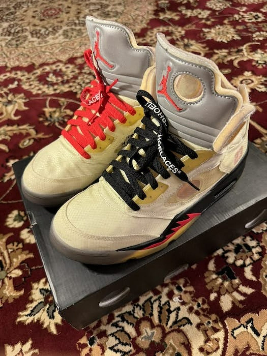 Jordan 5 off white sail