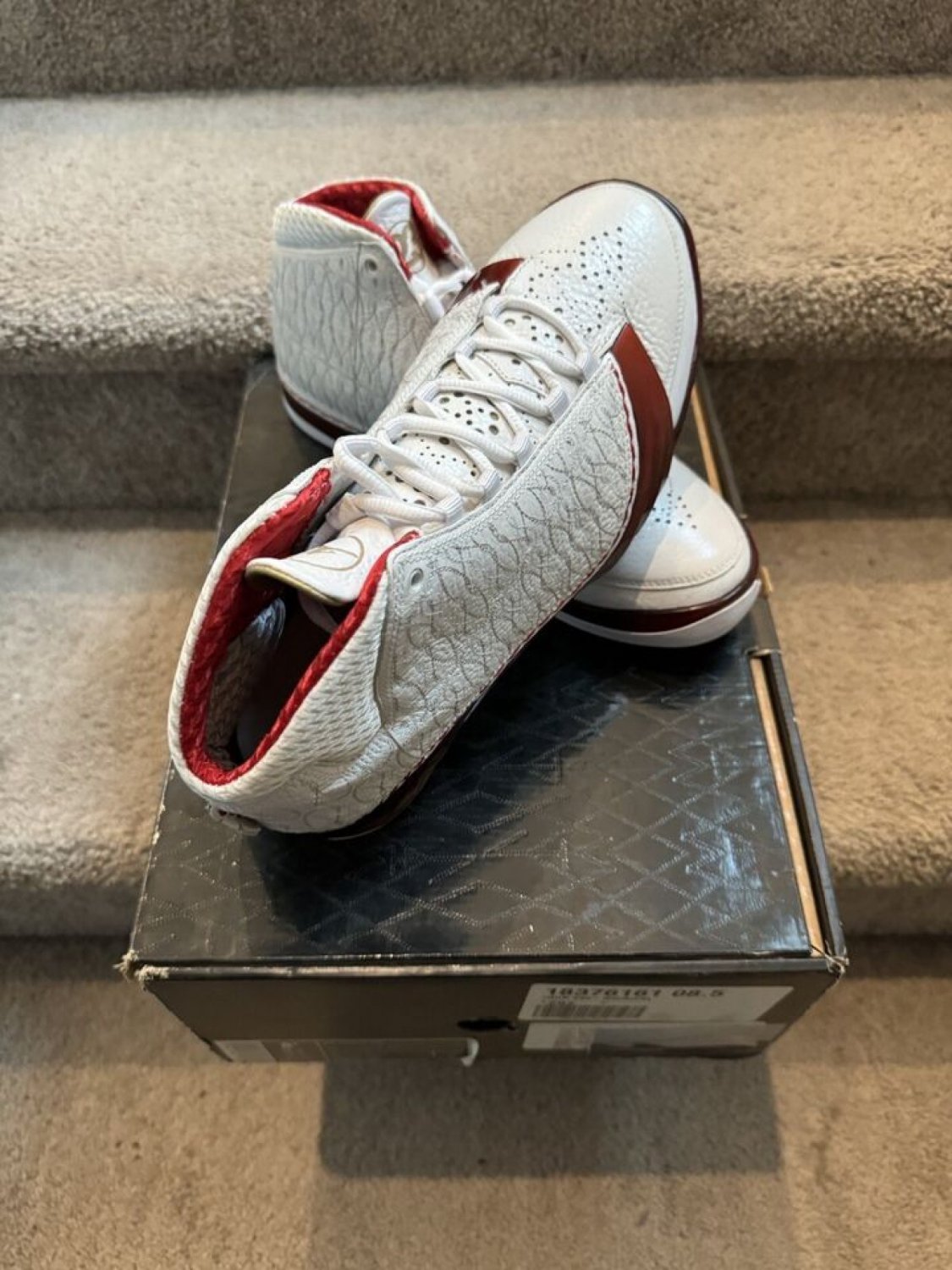 Jordan 23 White Varsity Red