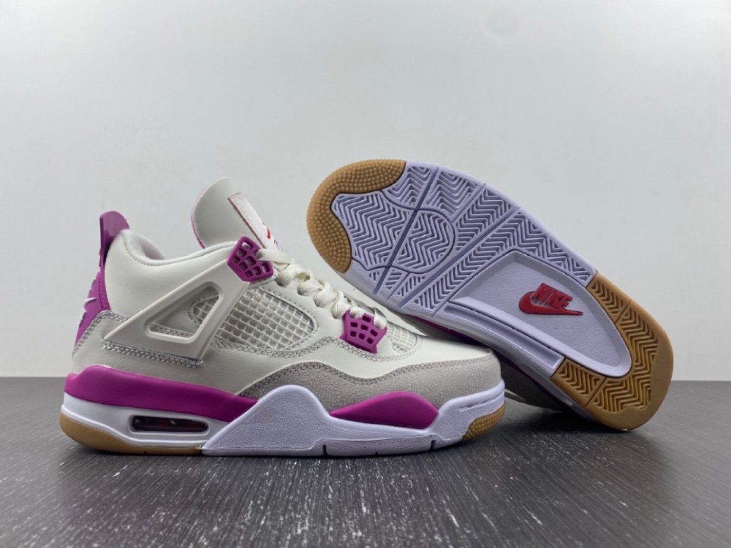 nike sb x air jordan 4 white purple