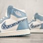 Nike Air Jordan 1 High Dior White Blue