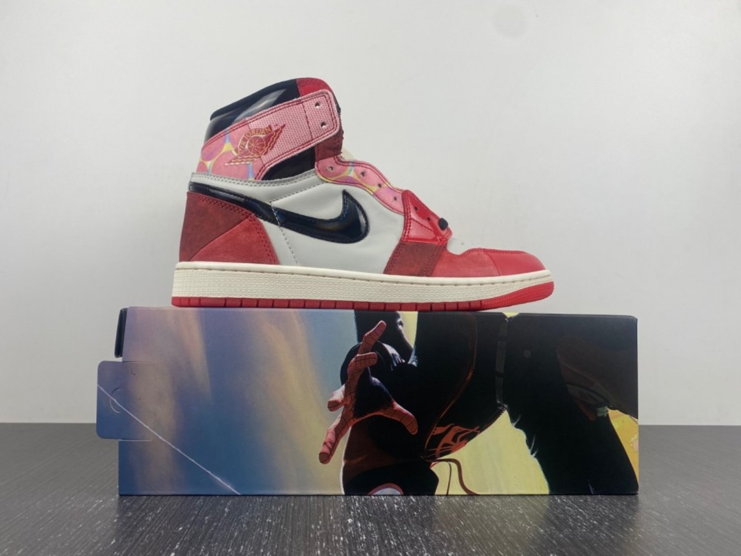 Nike Air Jordan 1 High OG  Spider Verse  University Red Black White
