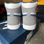 NIKE AIR JORDAN 1 HIGH TRAINERS True Blue White Cement Grey ,