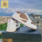 Nike Air Jordan 1 Low × Travis Scott White Light Brown