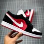 NIKE Air Jordan 1 Low Black Toe Gym Red