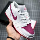 NIKE Air Jordan 1 Low GS White True Berry