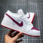 NIKE Air Jordan 1 Low GS White True Berry