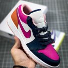 NIKE Air Jordan 1 Low MissMatched Purple Magenta Thunder Blue