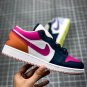 NIKE Air Jordan 1 Low MissMatched Purple Magenta Thunder Blue