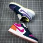 NIKE Air Jordan 1 Low MissMatched Purple Magenta Thunder Blue