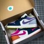 NIKE Air Jordan 1 Low MissMatched Purple Magenta Thunder Blue