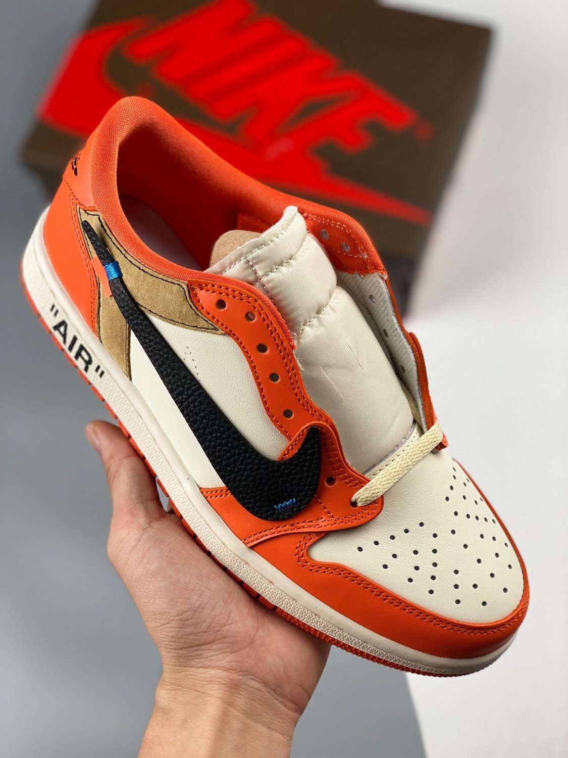 Nike Air Jordan 1 Low x Zach LaVine x Off-White &acirc;��Starfish&acirc;�� Custom