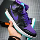 NIKE Air Jordan 1 Mid Black Grape GS
