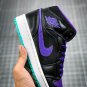 NIKE Air Jordan 1 Mid Black Grape GS