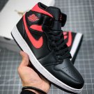 NIKE Air Jordan 1 Mid Black Siren Red