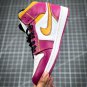 NIKE Air Jordan 1 Mid 'Dia De Muertos' White Purple