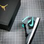 NIKE Air Jordan 1 Mid Grey Aqua Blue