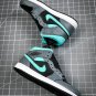 NIKE Air Jordan 1 Mid Grey Aqua Blue
