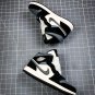 NIKE Air Jordan 1 Mid Satin Grey Toe Black