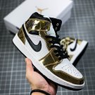NIKE Air Jordan 1 Mid SE Metallic Gold White