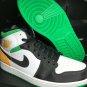 Nike Air Jordan 1 Mid SE Oakland Lucky Green Laser Yellow